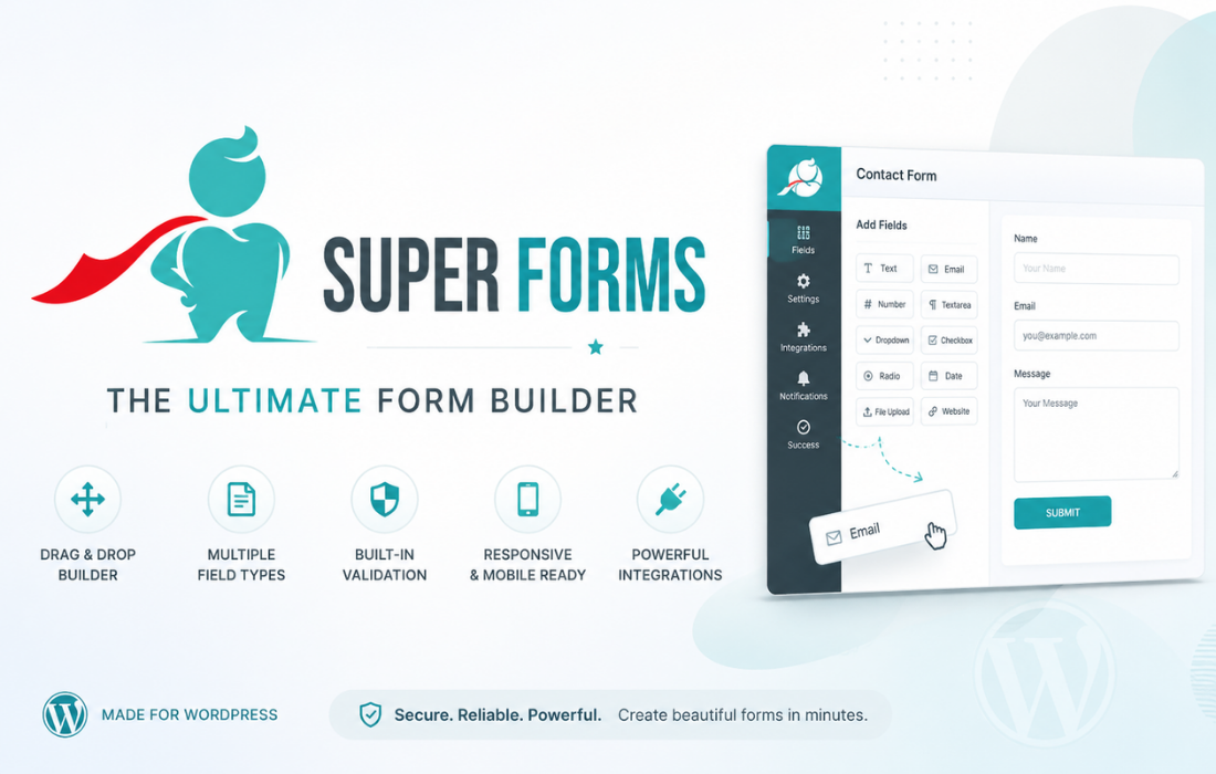 Super Forms 6.4.007 – Construtor de formulários com arrastar e soltar