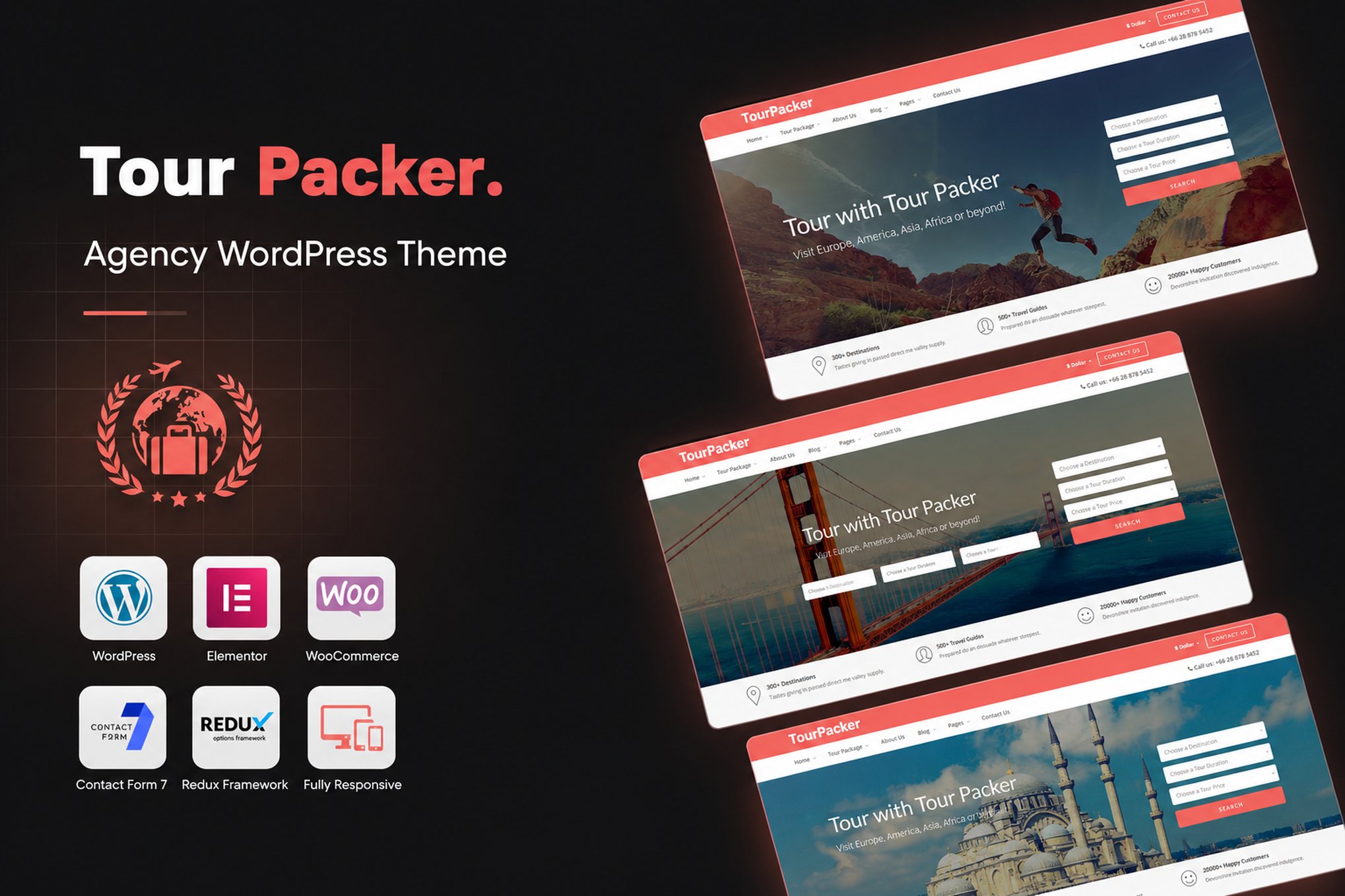 Tour Packer – Agency WordPress Theme