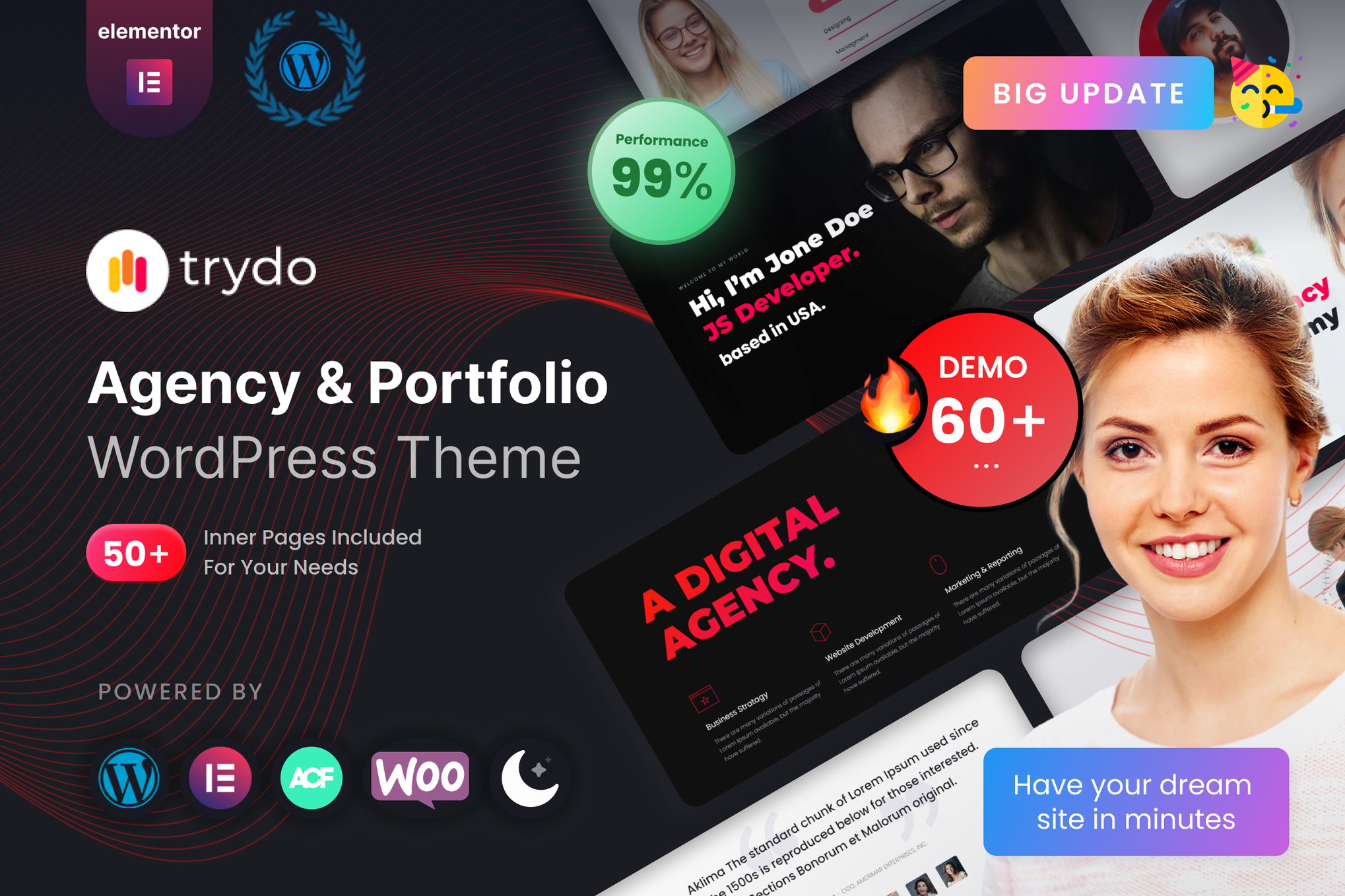 Trydo – Agency & Portfolio WordPress Theme