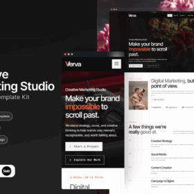 Verva – Creative & Design Elementor Template Kit