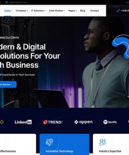 WiaTech – IT Services & Development WordPress Them
