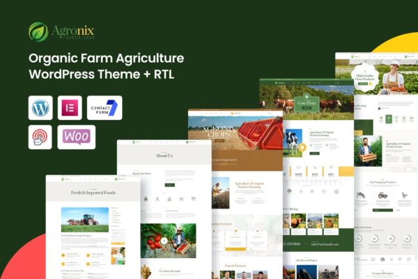Agronix – Organic Farm Agriculture WordPress Theme