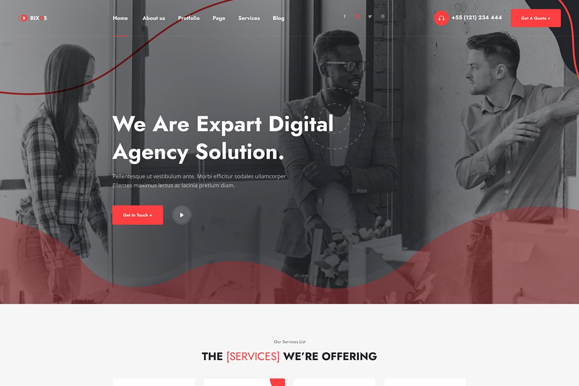 Bixos – Business & Digital Agency WordPress Theme