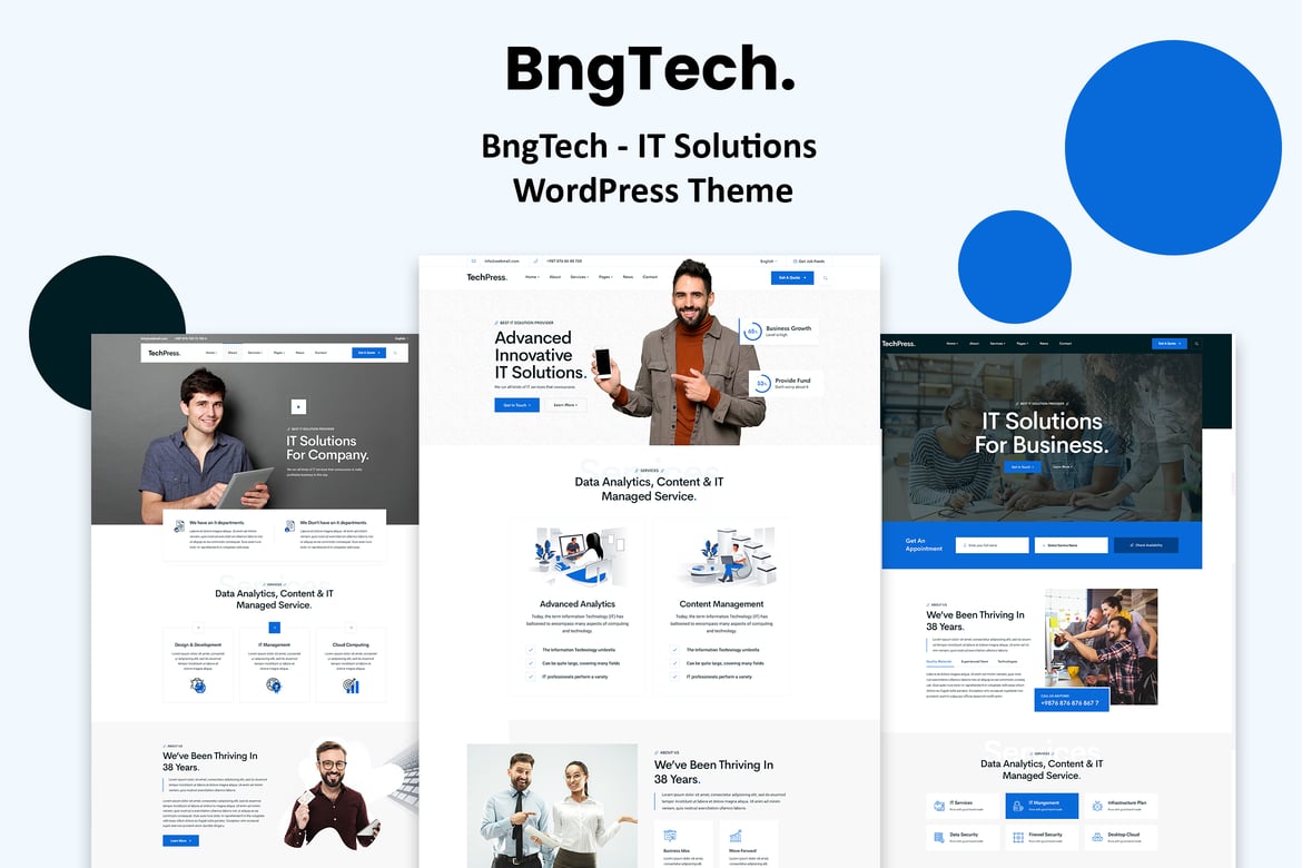 BngTech – IT Solutions WordPress Theme
