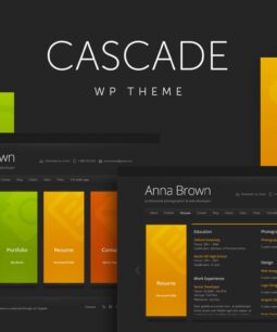 Cascade – Personal vCard WordPress Theme