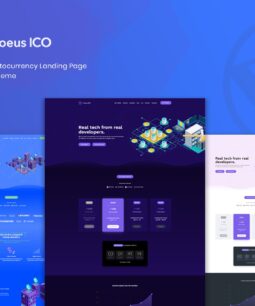 Coeus – Cryptocurrency Landing Page WordPress Them