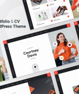 Courtney – Personal Portfolio WordPress Theme