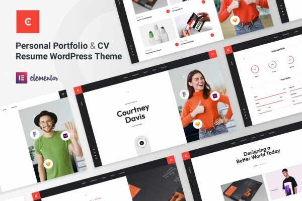 Courtney – Personal Portfolio WordPress Theme