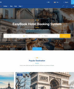 EasyBook – Hotel & Tour Booking WordPress Theme