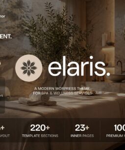 Elaris – Massage Salon & Spa WordPress Theme