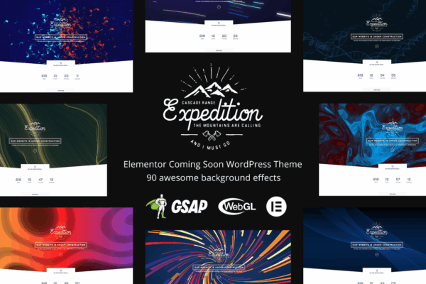 Expedition – Elementor Coming Soon WordPress Theme