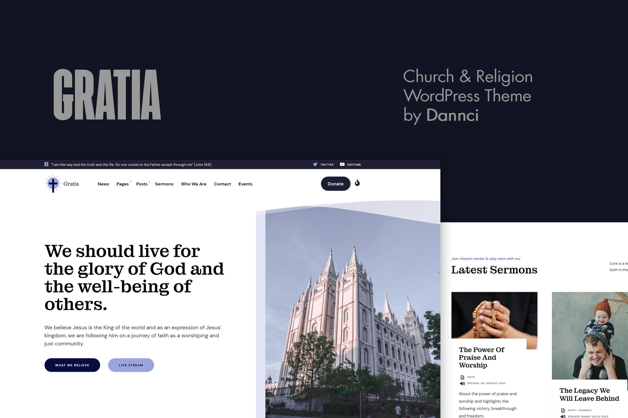 Gratia – Church & Religion WordPress Theme
