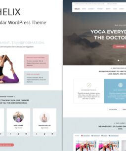 Helix – Yoga Club Calendar WordPress Theme