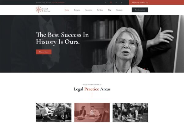 Lowlead – Attorney & Lawyers WordPress Theme