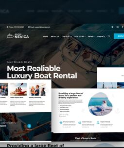 Nevica – Yacht Rental WordPress Theme
