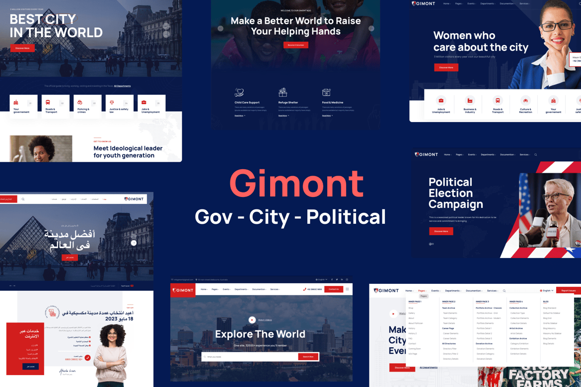 Political City Gov Campaign WP Theme – Gimont
