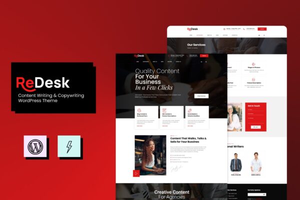 ReDesk – Content Writing & Copywriting Theme