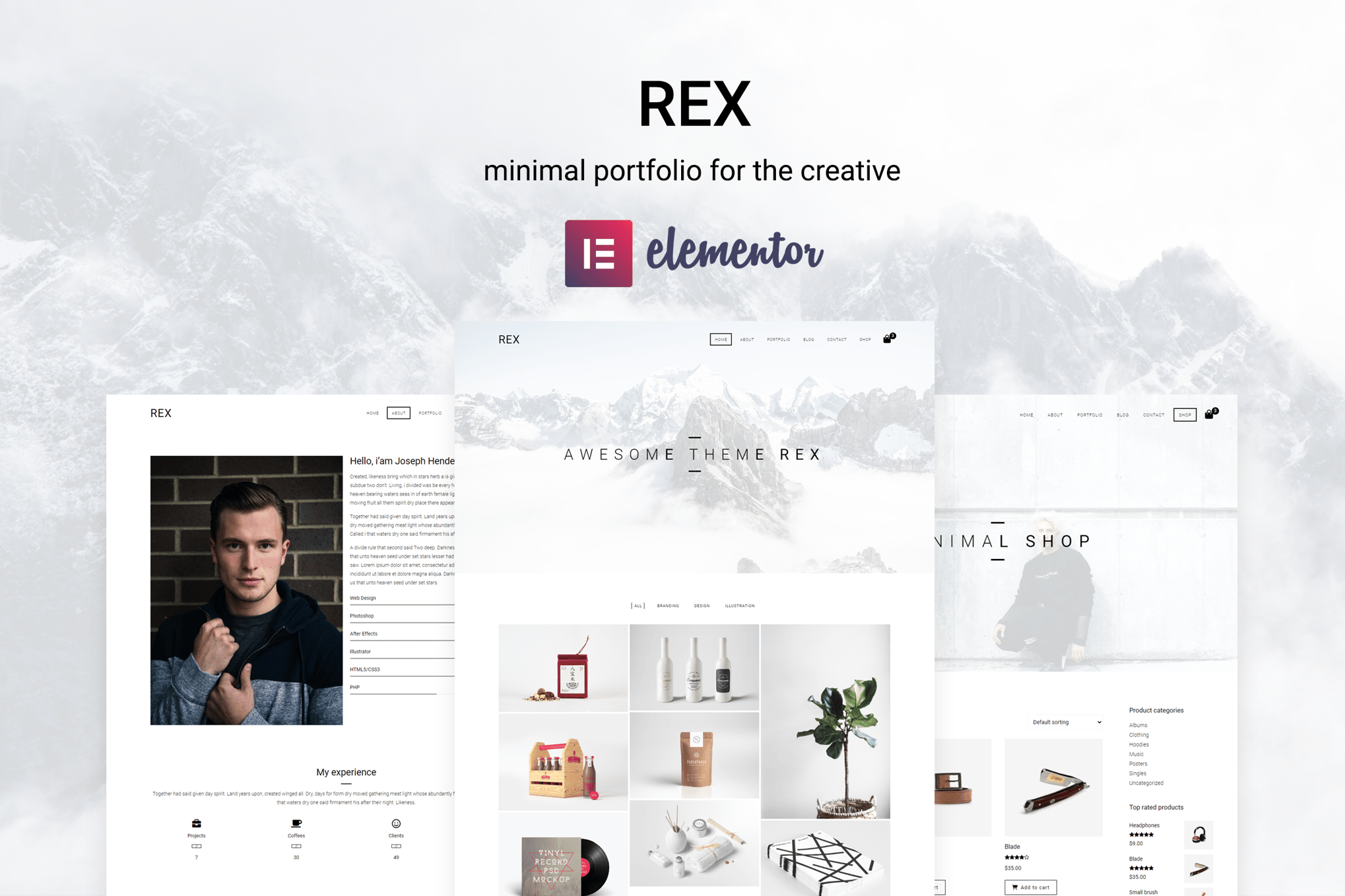 Rex – Minimal WordPress Portfolio Theme